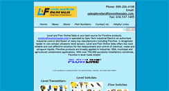 Desktop Screenshot of levelandflowonlinesales.com